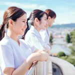 リフレッシュをする看護師たち