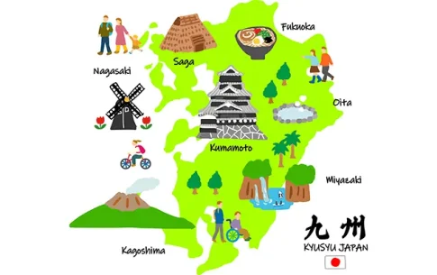 九州のイラスト