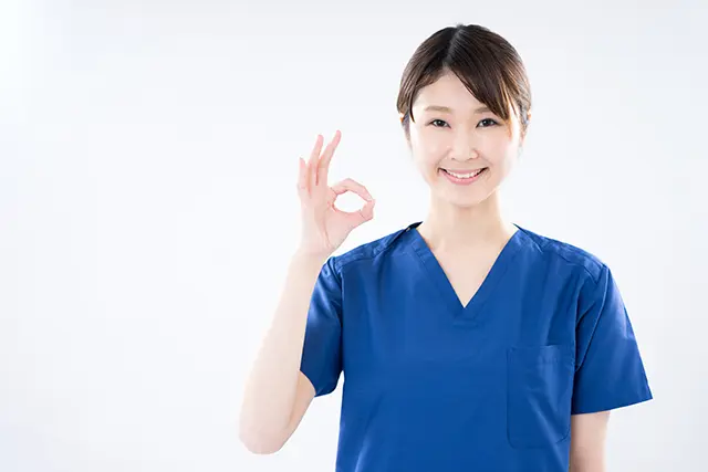 OKマークの看護師